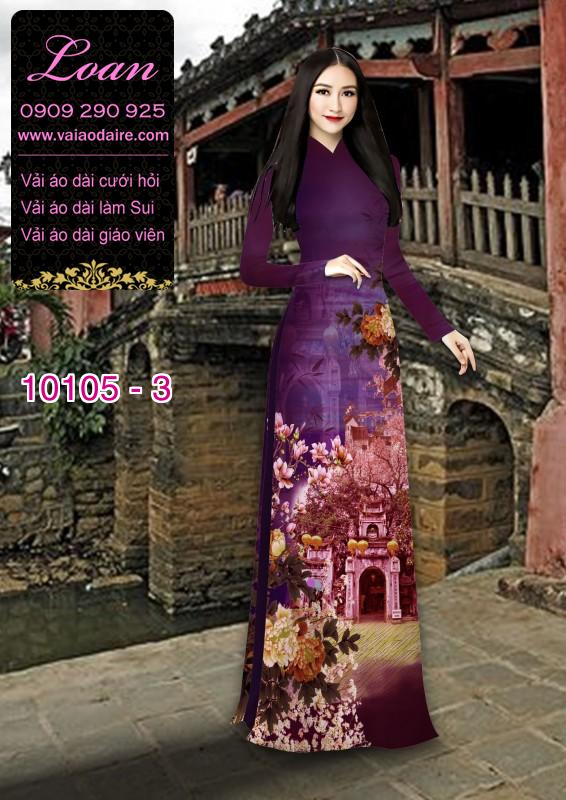 Vải áo dài phong cảnh