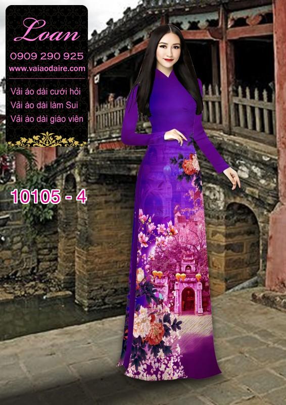 Vải áo dài phong cảnh