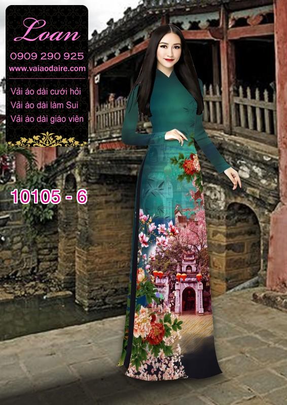 Vải áo dài phong cảnh