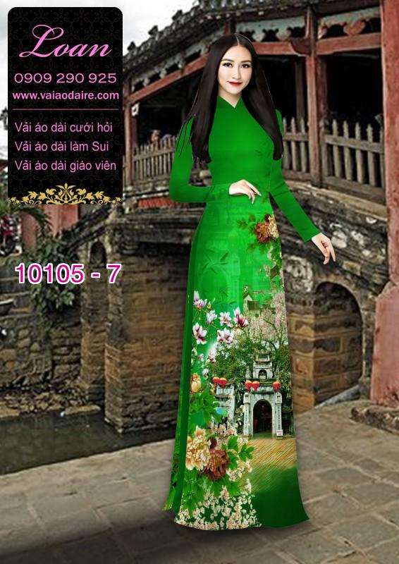 Vải áo dài phong cảnh