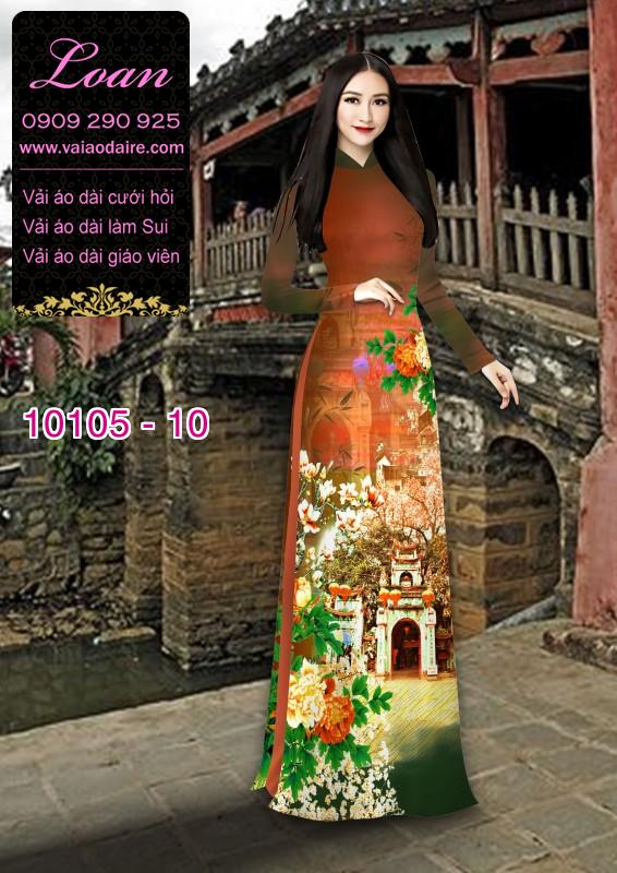 Vải áo dài phong cảnh