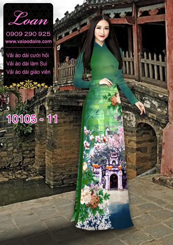 Vải áo dài phong cảnh