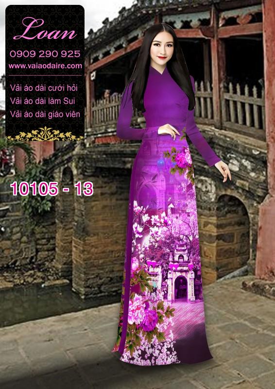 Vải áo dài phong cảnh