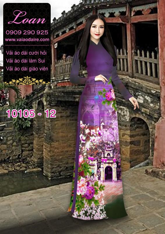 Vải áo dài phong cảnh
