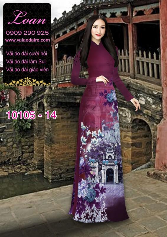 Vải áo dài phong cảnh