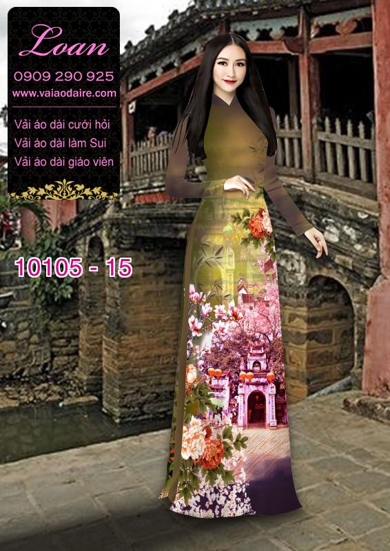 Vải áo dài phong cảnh