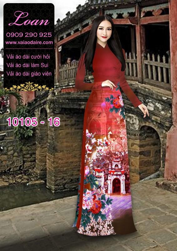 Vải áo dài phong cảnh