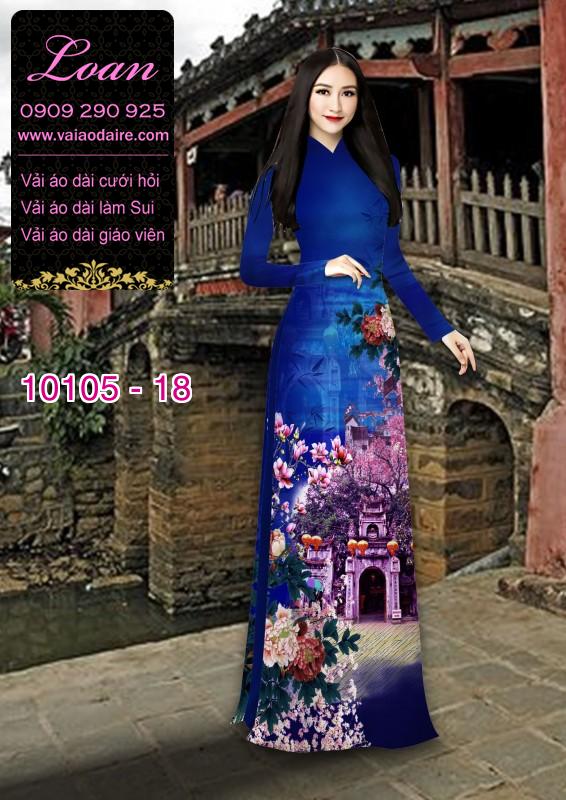 Vải áo dài phong cảnh