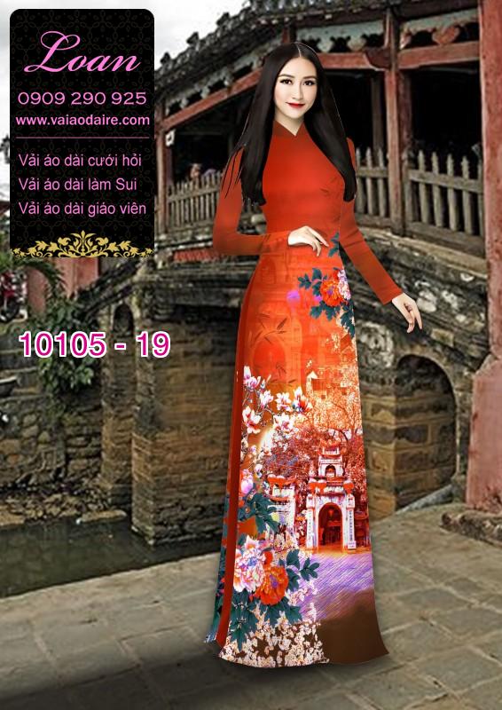 Vải áo dài phong cảnh