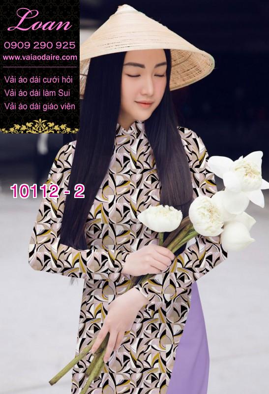 Vải áo dài hoa nhí