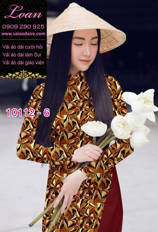 Vải áo dài hoa nhí