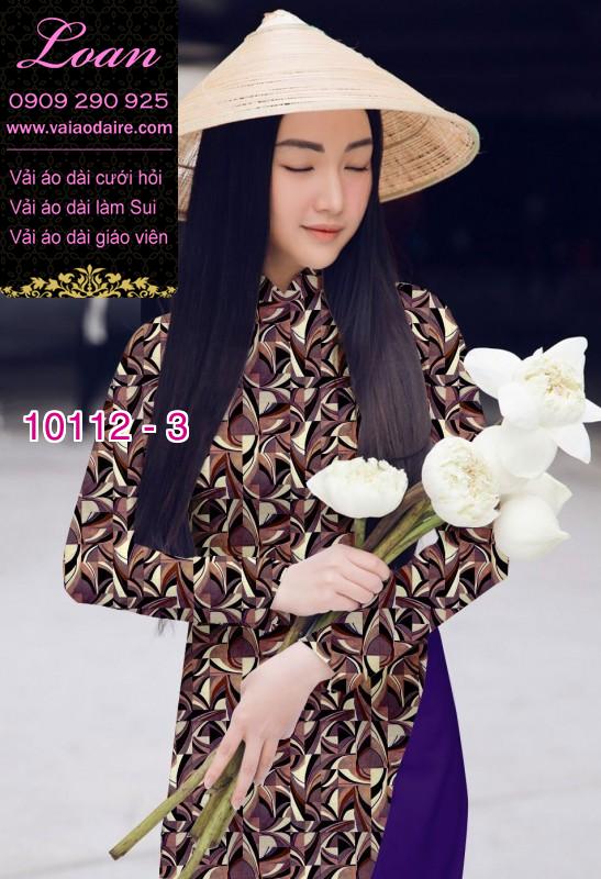 Vải áo dài hoa nhí