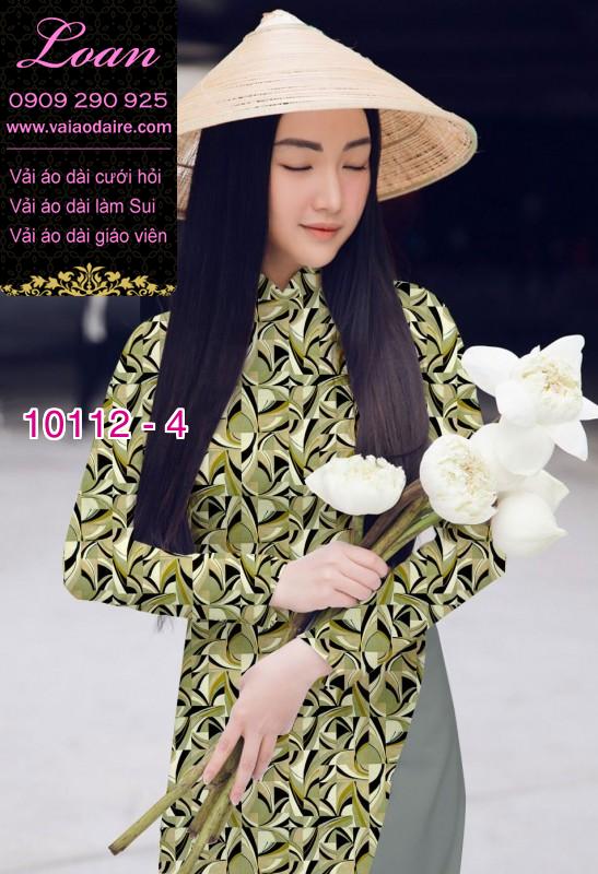 Vải áo dài hoa nhí