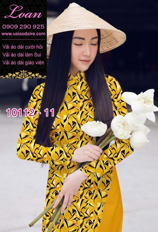 Vải áo dài hoa nhí