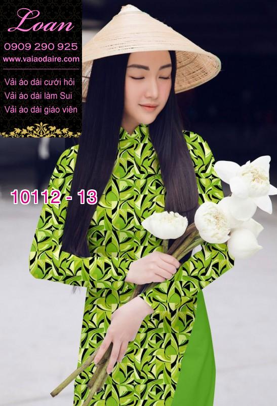 Vải áo dài hoa nhí