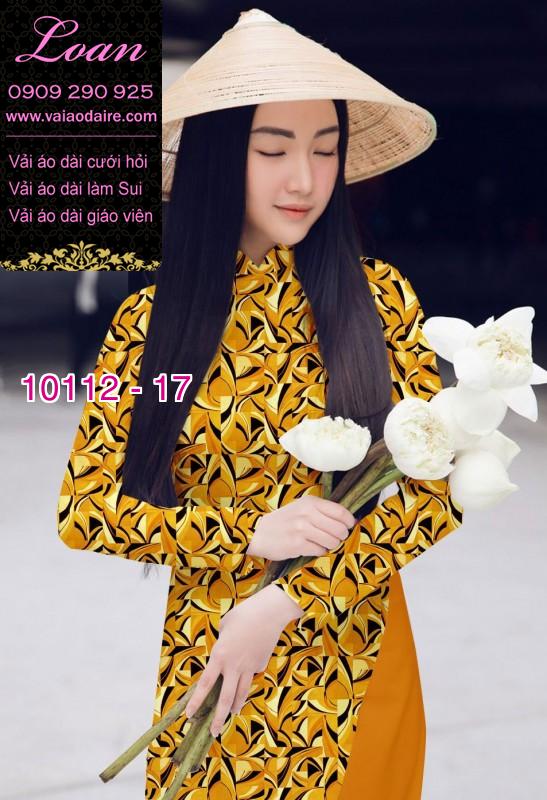 Vải áo dài hoa nhí