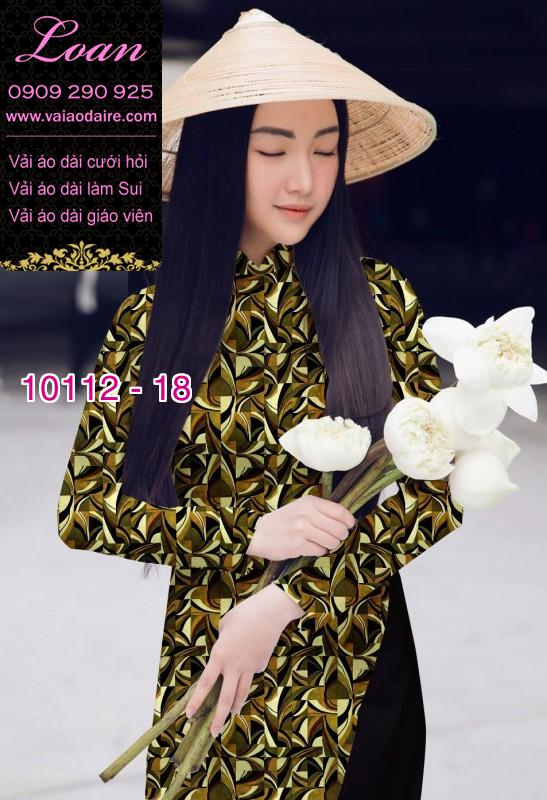 Vải áo dài hoa nhí