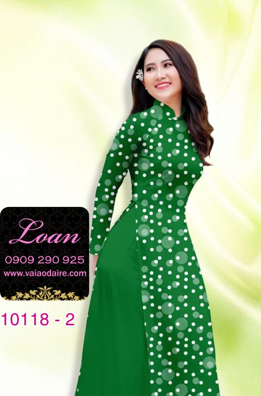 Vải áo dài chấm bi nhỏ