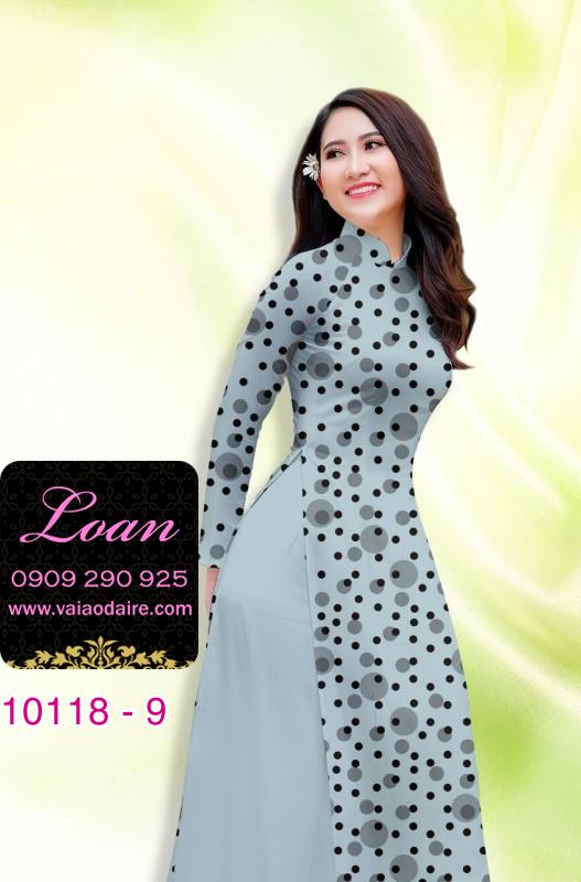Vải áo dài chấm bi nhỏ