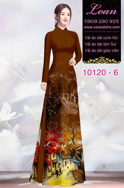Vải áo dài phong cảnh