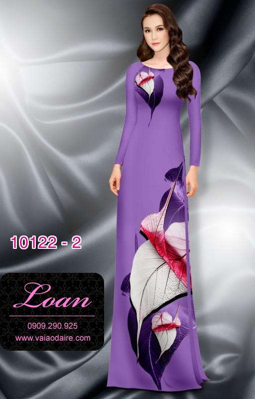 Vải áo dài hoa 3D