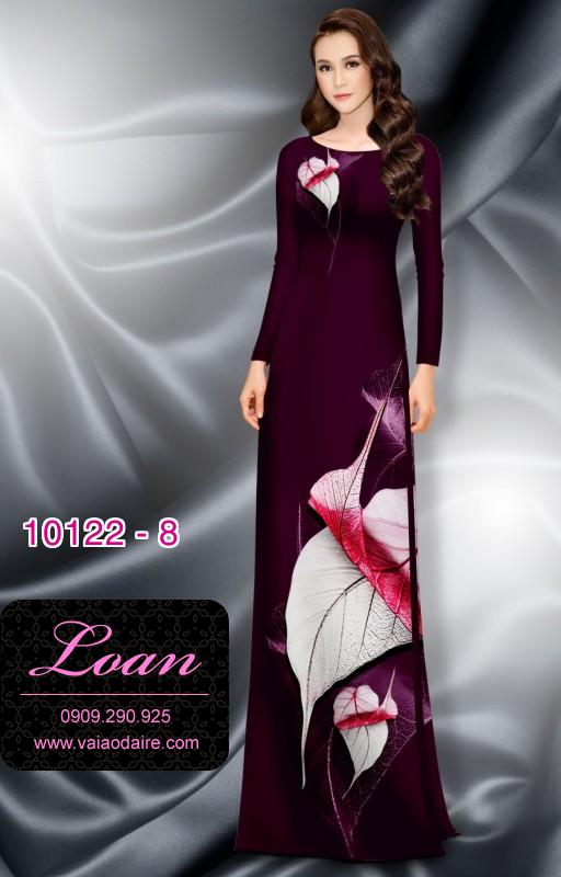 Vải áo dài hoa 3D