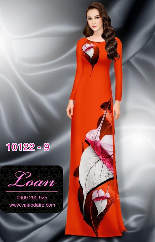 Vải áo dài hoa 3D