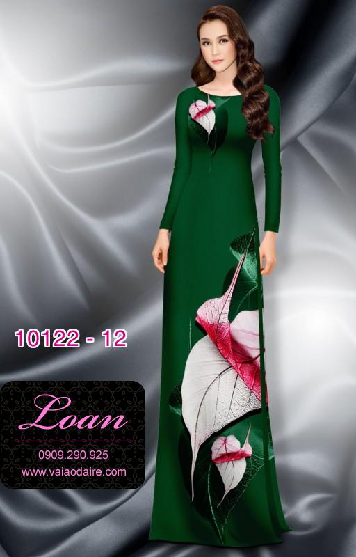 Vải áo dài hoa 3D