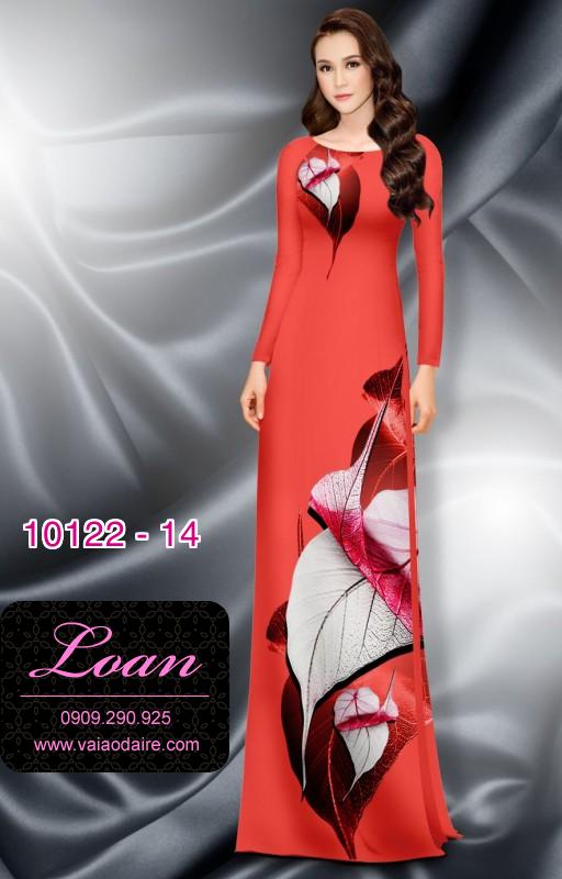Vải áo dài hoa 3D