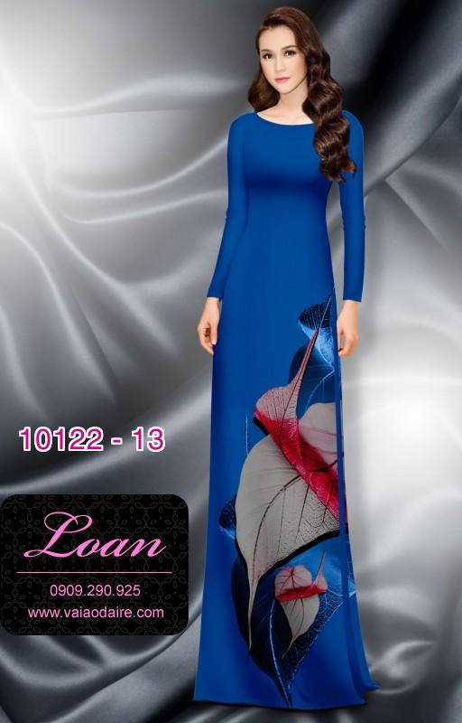 Vải áo dài hoa 3D