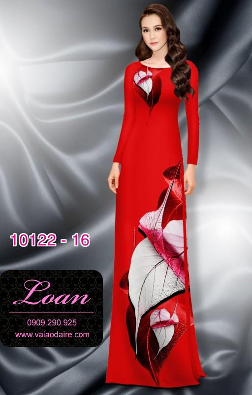 Vải áo dài hoa 3D