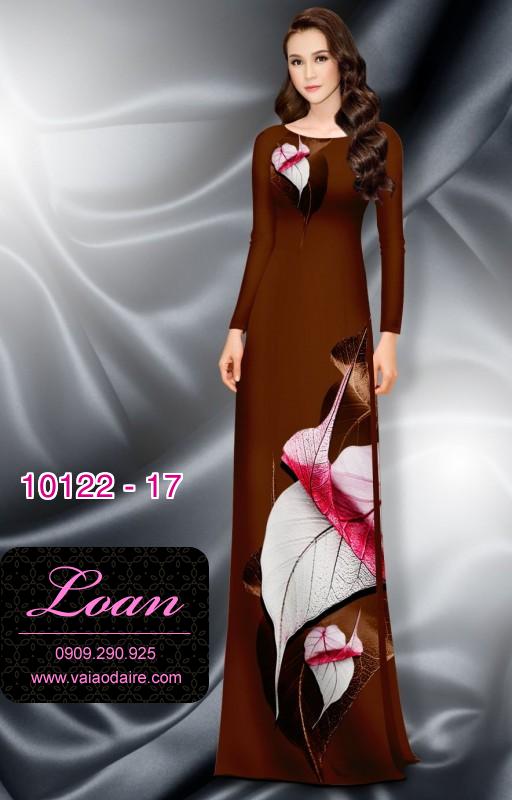 Vải áo dài hoa 3D