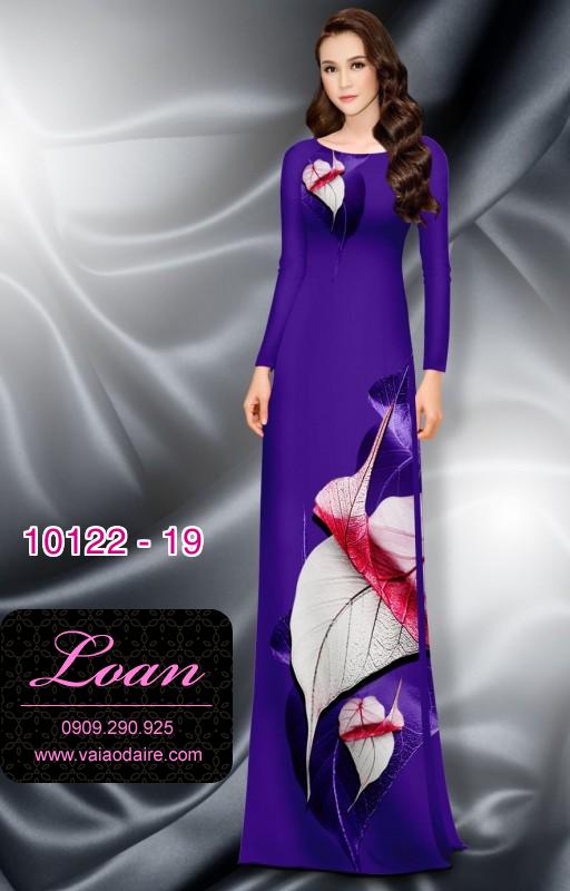 Vải áo dài hoa 3D