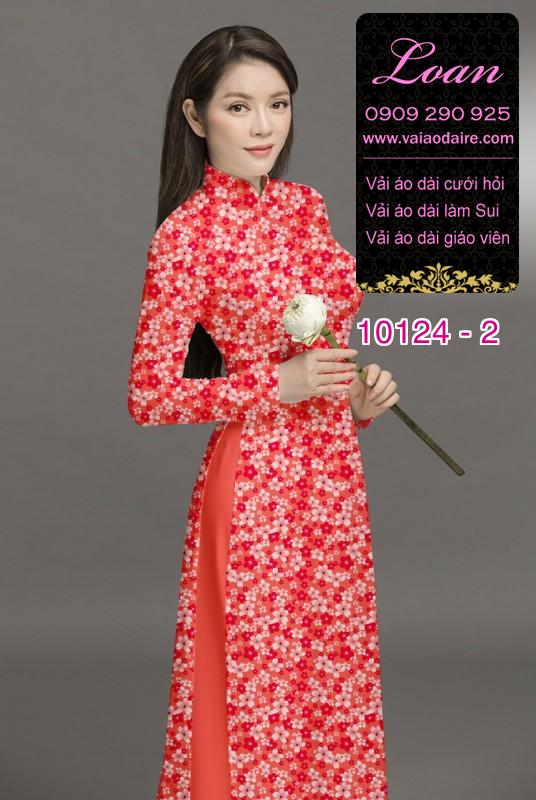 Vải áo dài hoa nhí Vải áo dài hoa nhí