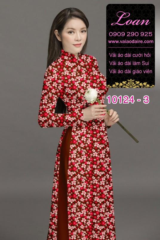 Vải áo dài hoa nhí Vải áo dài hoa nhí