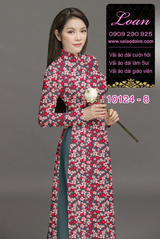 Vải áo dài hoa nhí Vải áo dài hoa nhí