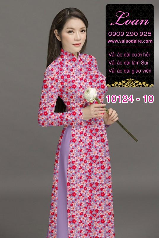 Vải áo dài hoa nhí Vải áo dài hoa nhí