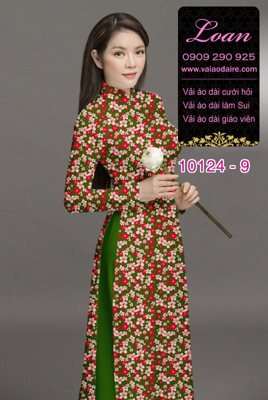 Vải áo dài hoa nhí Vải áo dài hoa nhí