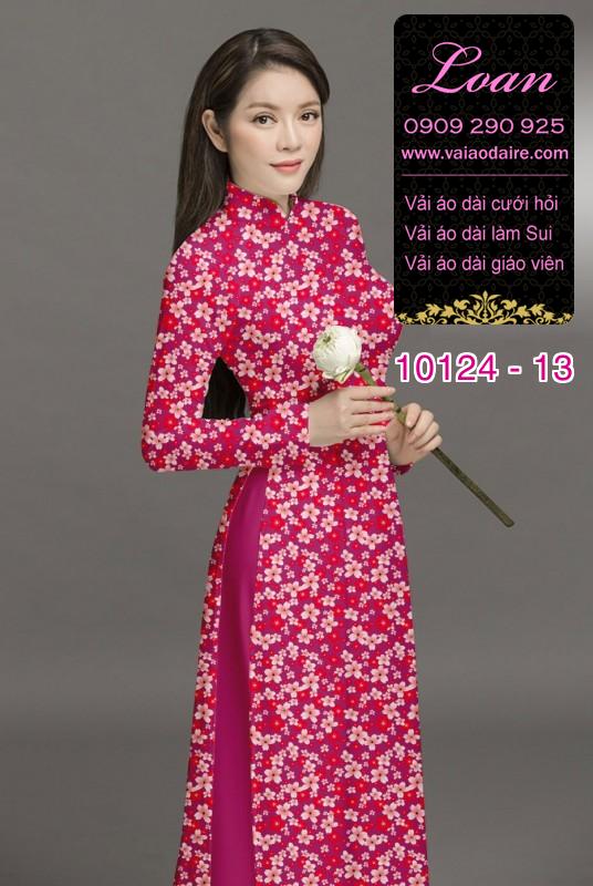Vải áo dài hoa nhí Vải áo dài hoa nhí
