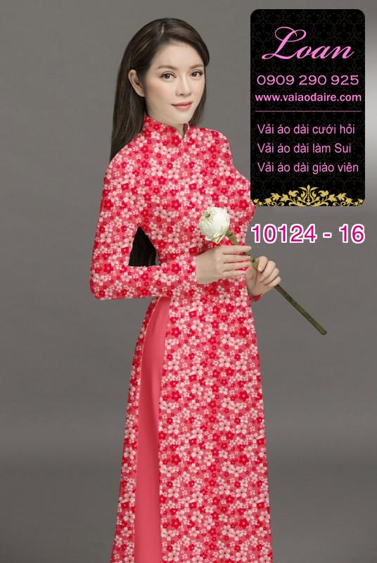 Vải áo dài hoa nhí Vải áo dài hoa nhí