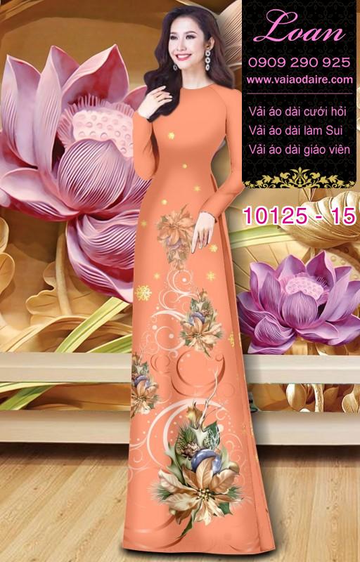 Vải áo dài hoa 3D Vải áo dài hoa 3D