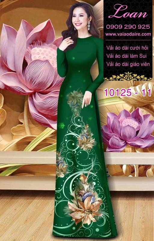 Vải áo dài hoa 3D Vải áo dài hoa 3D