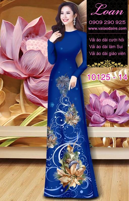 Vải áo dài hoa 3D Vải áo dài hoa 3D