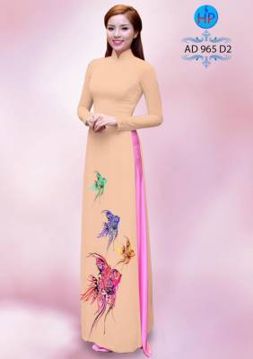 Vải áo dài cá 3 đuôi-DT 1013