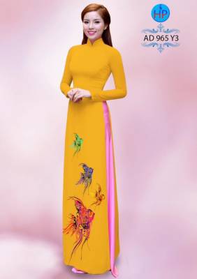 Vải áo dài cá 3 đuôi-DT 1013