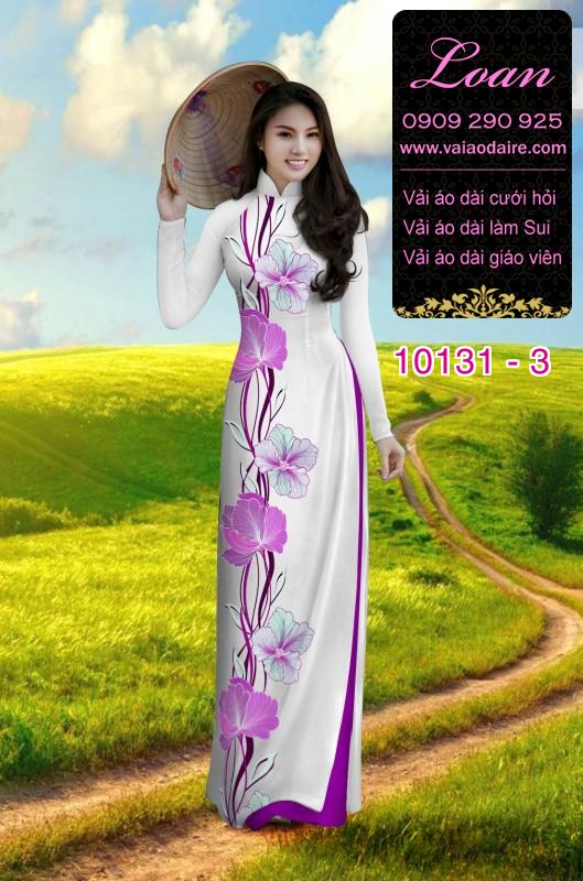 Vải áo dài hoa 3D Vải áo dài hoa 3D