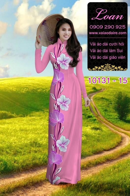 Vải áo dài hoa 3D Vải áo dài hoa 3D