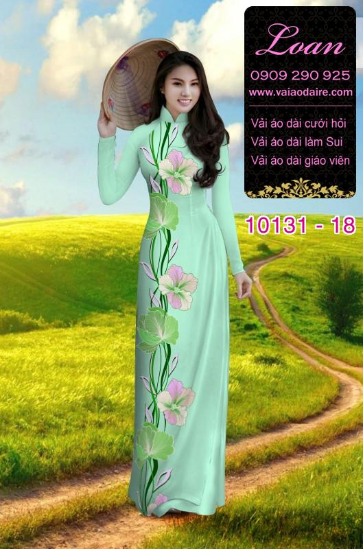 Vải áo dài hoa 3D Vải áo dài hoa 3D