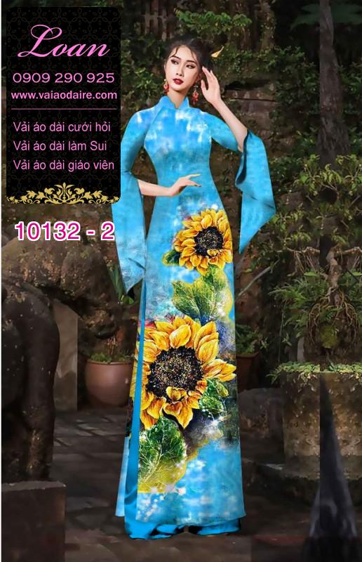 Vải áo dài hoa hướng dương