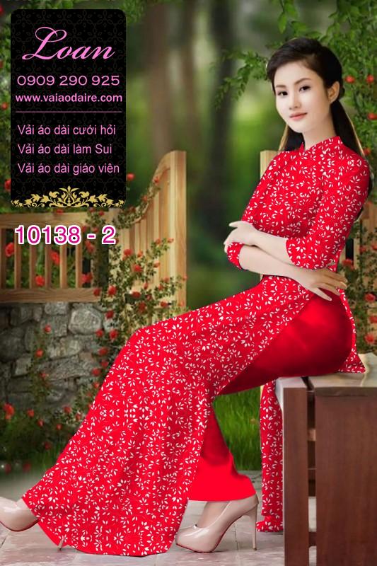 Vải áo dài hoa nhí